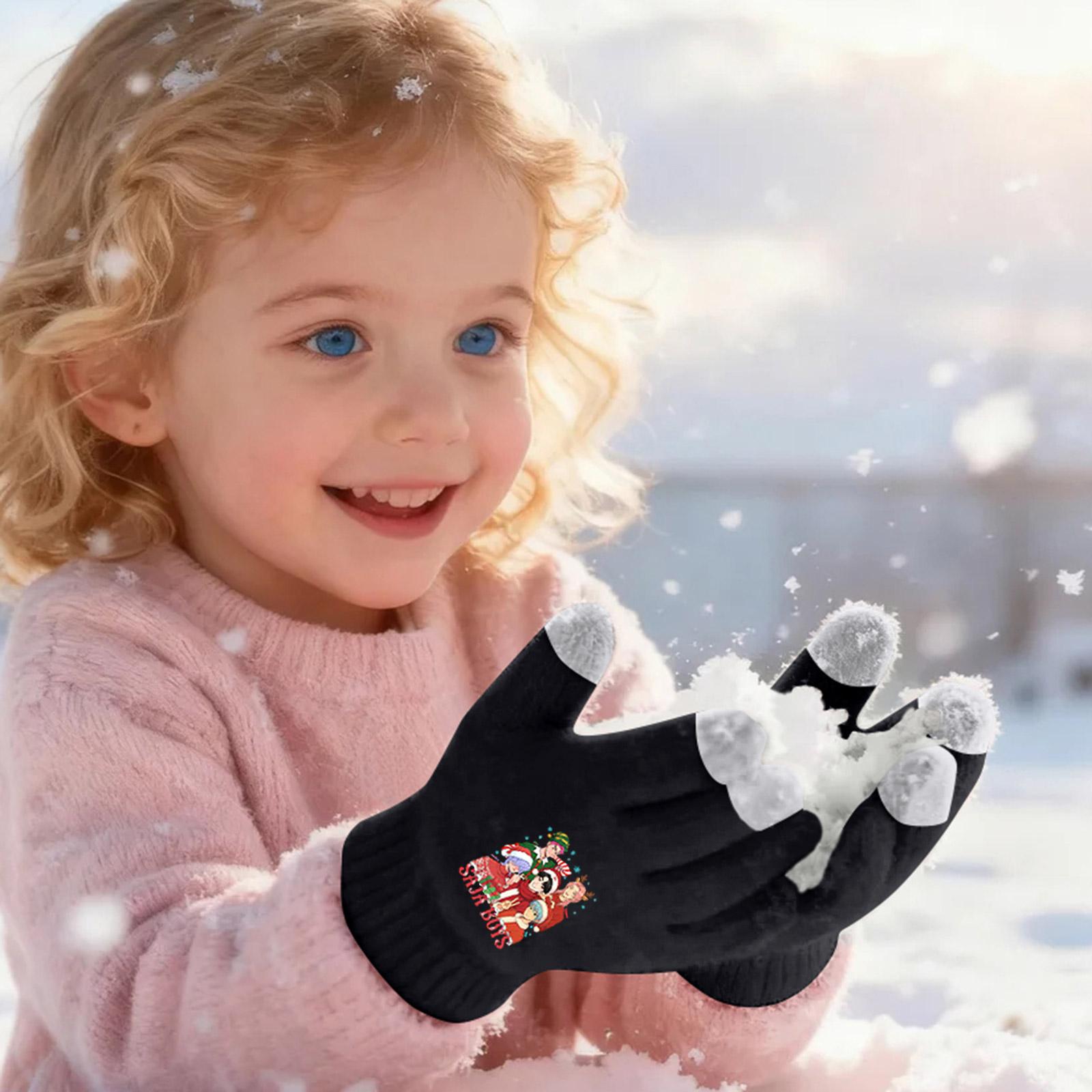 

Children s Woolen Finger Gloves Smartphone Screen Gloves One Size