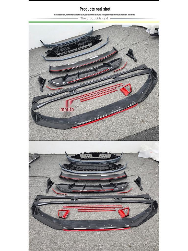 Premium Carbon Fiber Body Kit for Zeekr 001 FR: Front Bumper, Side Skirts, Rear Spoiler