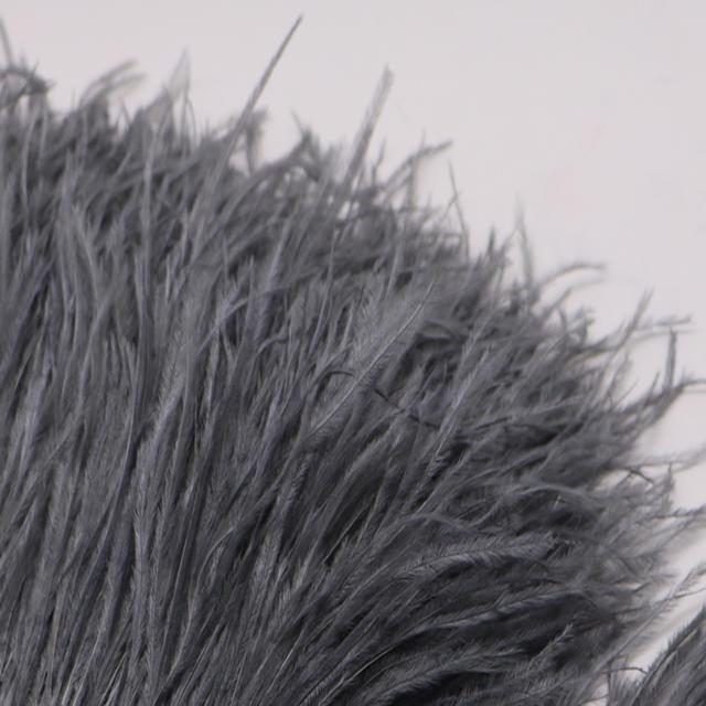 Feather1Meter White Ostrich Feathers Trim Fringe 10-15/15-18/18-22cm Plumes Ribbon For Wedding Crafts Dress Sewing  Party Accessories