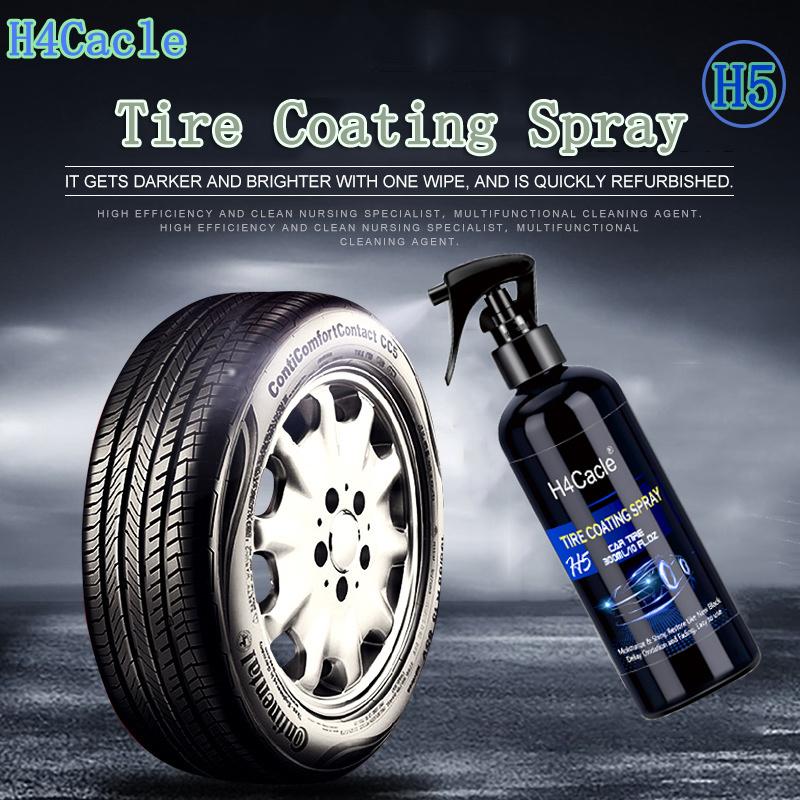 H4Cacle Car Tire Wax Tire Brightener Blackening Durable Tire Coating Agent Cleaning and Maintenance Anti-aging Retreading Polish