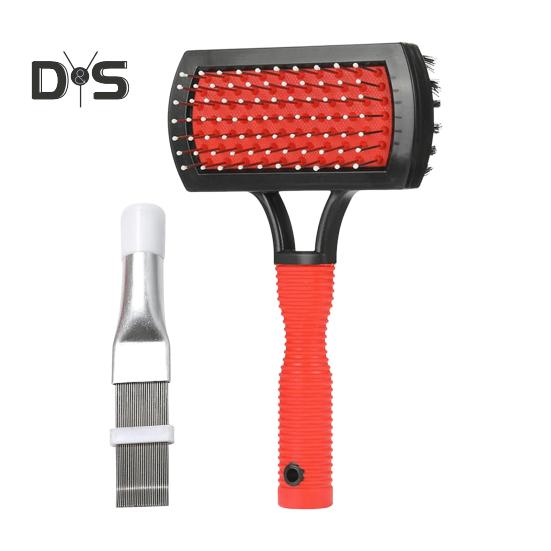 

2 шт./компл. набор щеток для чистки змеевика кондиционера из нержавеющей стали, игольчатая щетка, плавник, расческа, выпрямитель, набор щеток для чистки HVAC красный