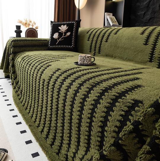 New Short Plush Sofa Cover Cloth Lamb Wool Universal Dust Cover Big Blanket Fully Enclosed L Sofas Towel Home Decoration