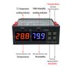 STC-3028 Dual Digital Thermostat Temperature Humidity Control Thermometer Hygrometer Incubator Controller AC 220V DC 12V 24V