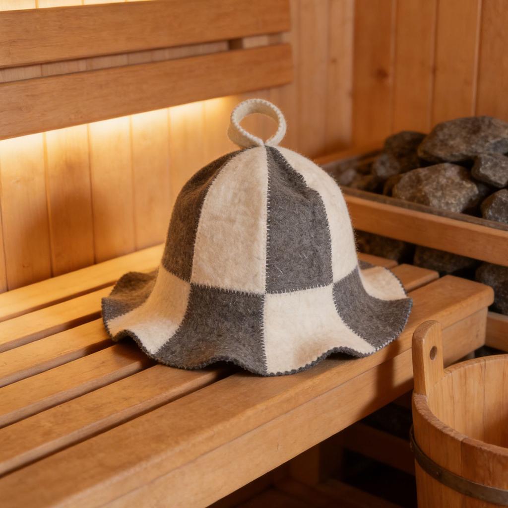 Woll-Sauna Hut Zum Hitzeschutz Und Schnelltrocknend Im Dampfbad Bietet Komfort Und Langlebigkeit