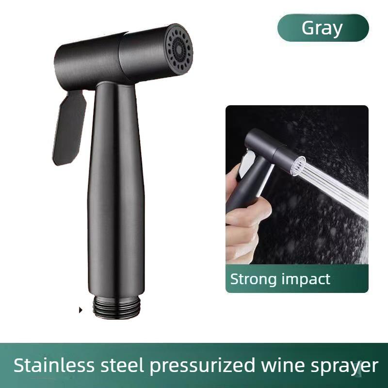 Handbrause für Toilettenhahn, Edelstahl, Sprühpistole, Handbidet-Spray, Badezimmer, selbstreinigender Duschkopf, Handbrause