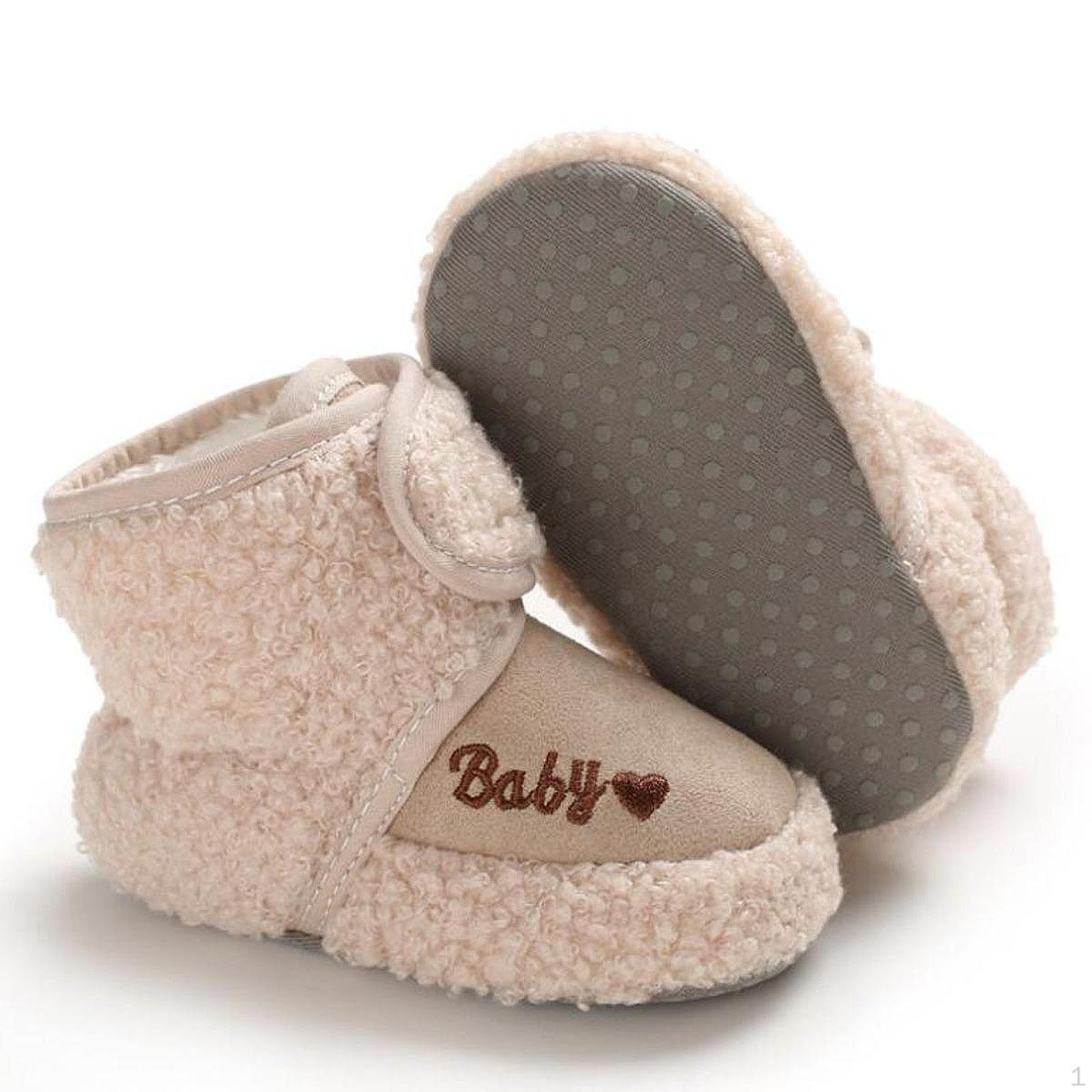 

Пинетки для новорожденных, теплые, мягкая подошва, зимние домашние тапочки для мальчиков и девочек, хаки, 11 см Khaki 13cm