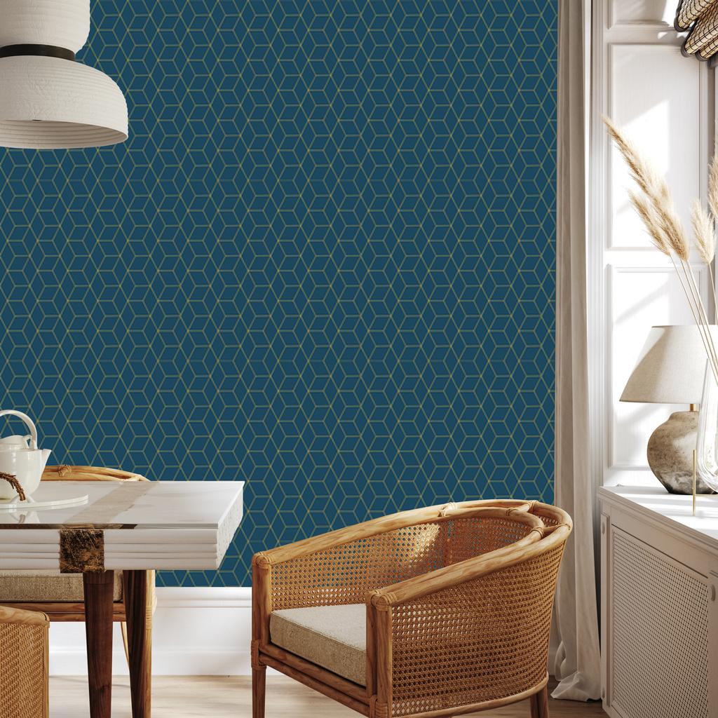 Wallpaper Minimalist pattern in art deco style 50x1000