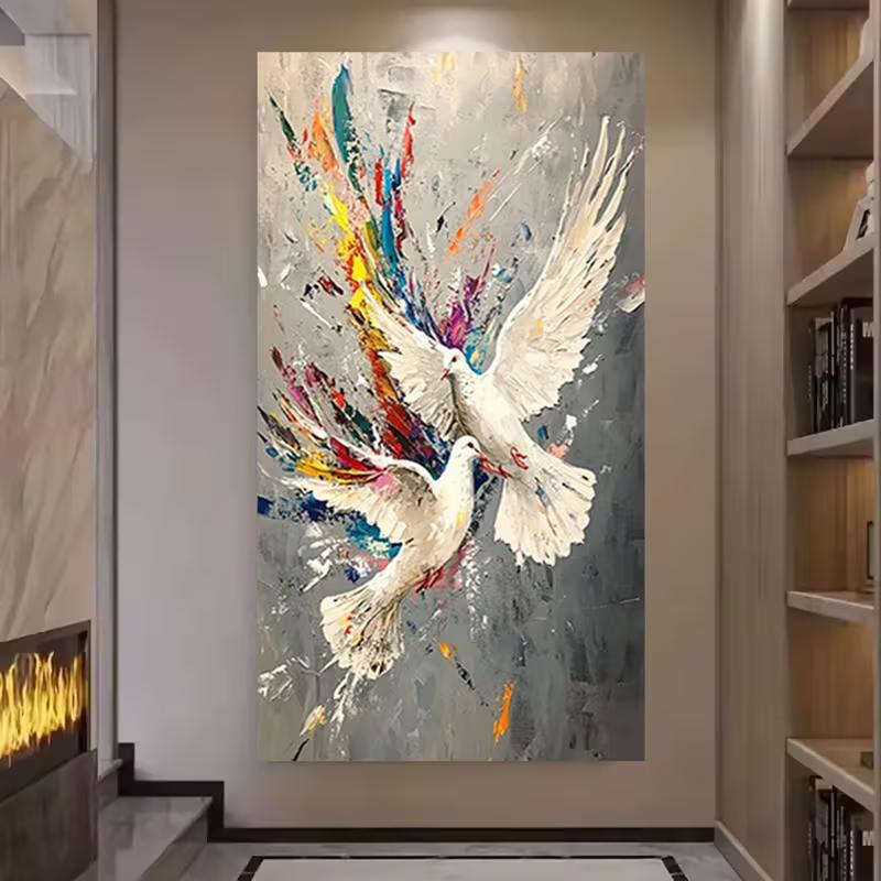 

Abstract poster bird frameless, suitable for living room, bedroom, corridor 20x40cm No Framed
