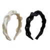 Twisted Pearls Decors Hairband Stylish Hair Accessory Travel Friendly High Skull Hairhoop For Women Girl Daily Use