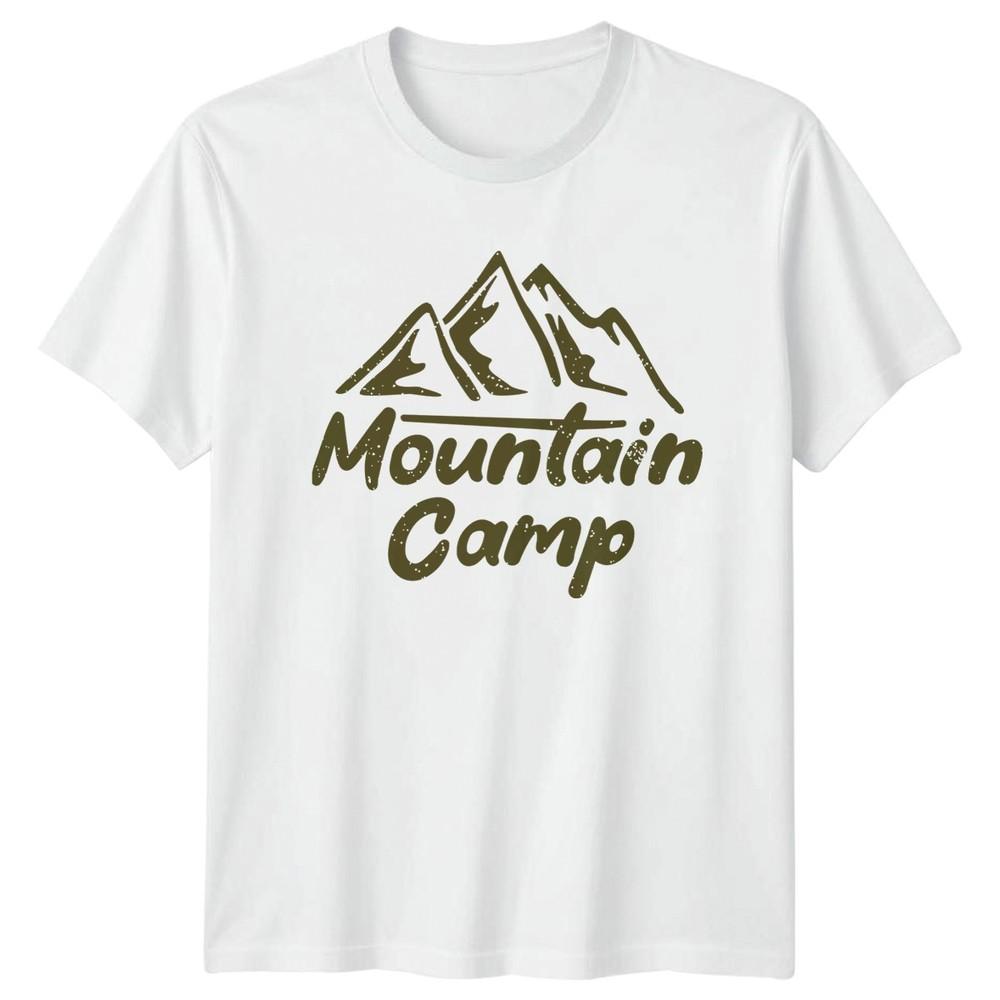 Mountain Camp TShirt Mountain Camping Outdoors Hiking Gift For Him And Her S