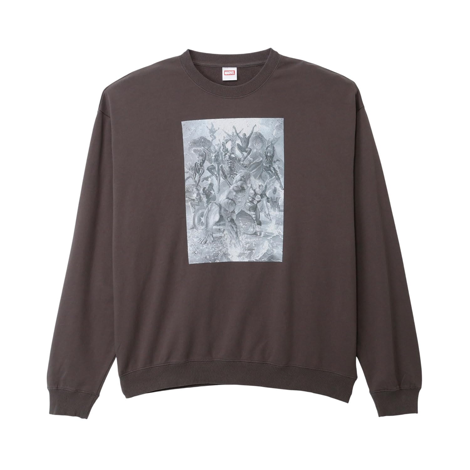 

Small Planet Marvel Washable One Size Fits All Sweatshirt, Avengers, Monochrome, Sumikuro,