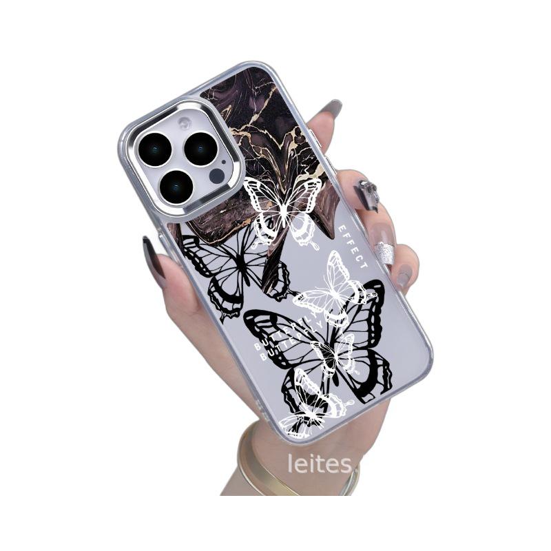 

Защитный чехол с рисунком бабочки от падения для Apple iPhone 15 iPhone XR прозрачный