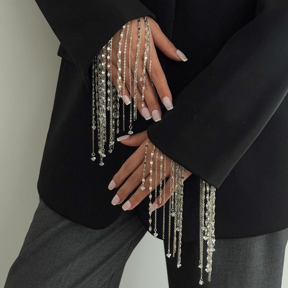 Thai Ethnic Style Finger Bracelet Multi Layer Hollow Geometric Bracelet Festival