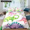 Cartoon Dinosaur King Queen Duvet Cover Jurassic World Animal Bedding Set Universe Galaxy Quilt Cover Polyester Comforter Cover