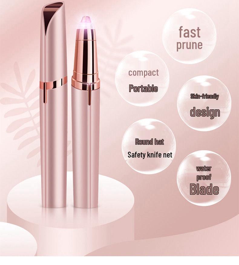 Rechargeable Electric Eyebrow Razor and Lipstick Hair Remover for Girls
