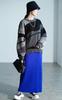 Gold Japan Plus Size Knit Pullover Long Marble Drop Voluminous Size Black Women's Top, Sleeve, Print, Shoulder, Sleeves, Fall/Winter/Spring, sum-0020,