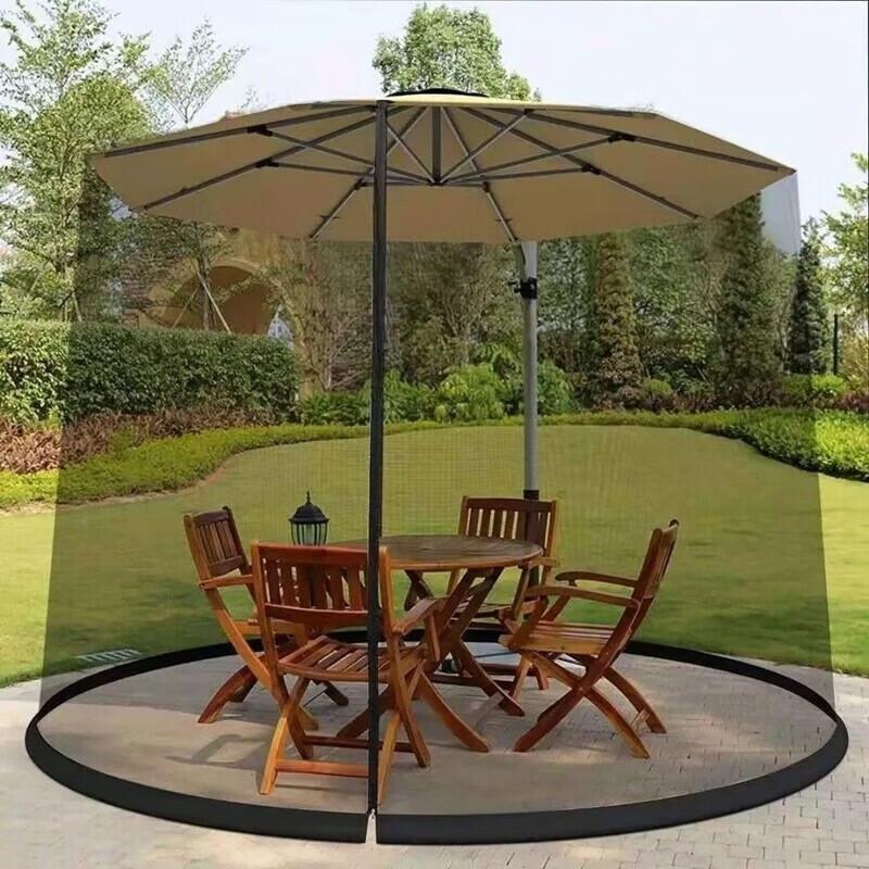 Outdoor Patio Umbrella Mosquito & Sunshade Netting