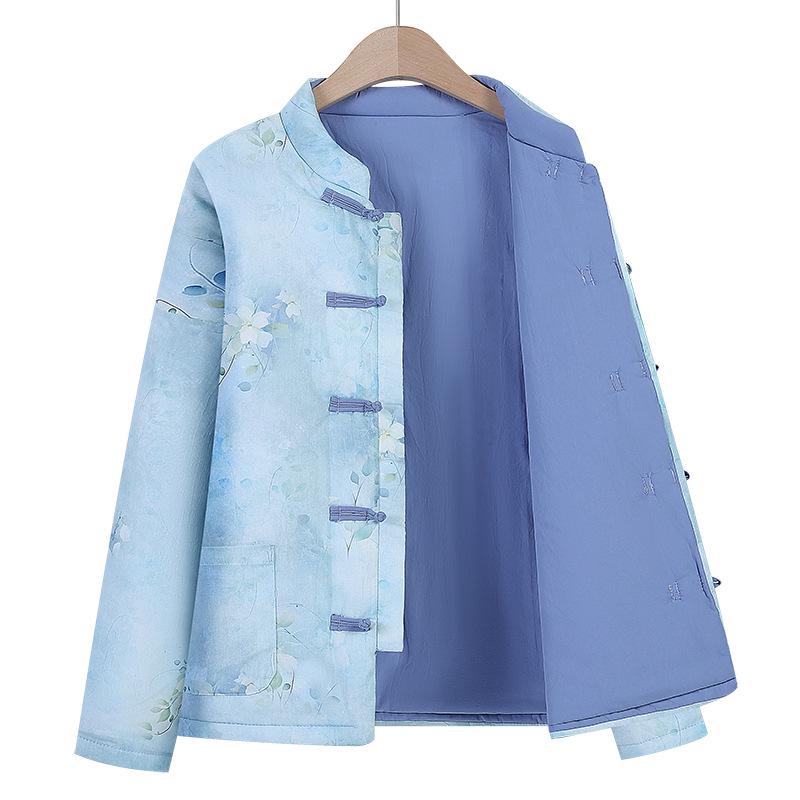 Women's Winter Thickened Warm Cotton Padded Jacket - Chinese Style Loose Outerwear for Middle-Aged and Elderly