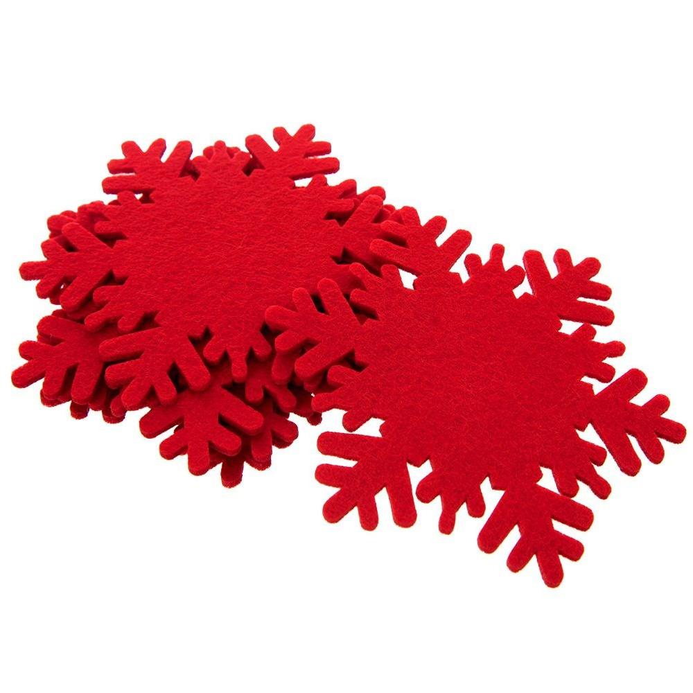 Podstawki Świąteczne Wigilijne Podkładki na Stół pod Kubek Świeczka