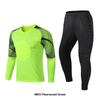 Men and Boys Football Goalkeeper Suit, Trousers Suit, Long-sleeved Thickened Sponge Goalkeeper Suit, Soccer Football Uniform