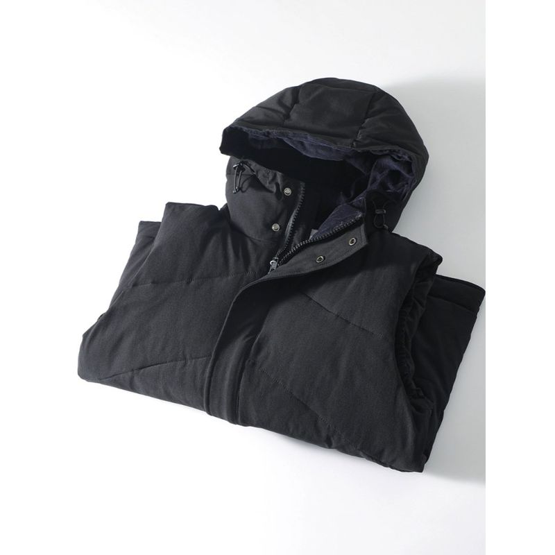 Japan fashion Retro Cotton-padded Vest Men's Winter Hood Warm Vest Outerwear Foreign Trade Cattle Goods Short Casual Vest Waistcoat