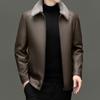 Men's Genuine Leather Jacket New First Layer Sheepskin Men's Business Casual Slim Fit Jacket