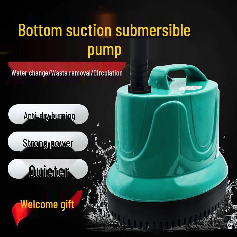 Low Noise Bottom Suction Submersible Pump for Fish Tanks: Household Water Filter & Circulation