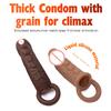 Reusable Condoms Penis Extender Silicone Enlargement Penis Sleeve Thick Condom With Grain