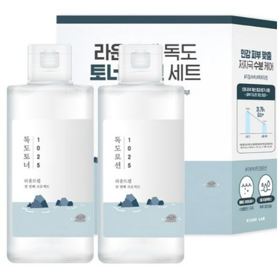ROUND LAB 1025 Dokdo Toner + Lotion Set (200ml + 200ml)