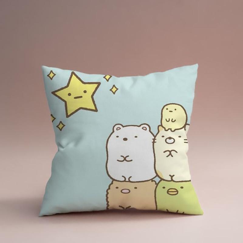 Кавайная наволочка для декоративной подушки Sumikko Gurashi, милая наволочка для домашнего декора 16x16Inch
