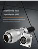 Weipu WS28 23-Pin Aviation Plug Connector, Male-Female Threaded, 479-Hole, 10P12, 16-Pin, 20/26-Pin