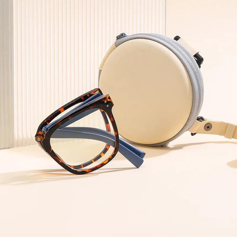 Foldable Square Reading Glasses for Women Men Anti Blue Light Presbyopia Diopter Far Sight Eyewear To+4 0 Fashion