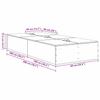 Storage Bed Frame Concrete Grey 80 x 200 cm Particleboard