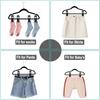 20pcs Portable Hanger Clips Non-Slip Clips Pant Skirt Hanger Clips for Home Storage Oganization