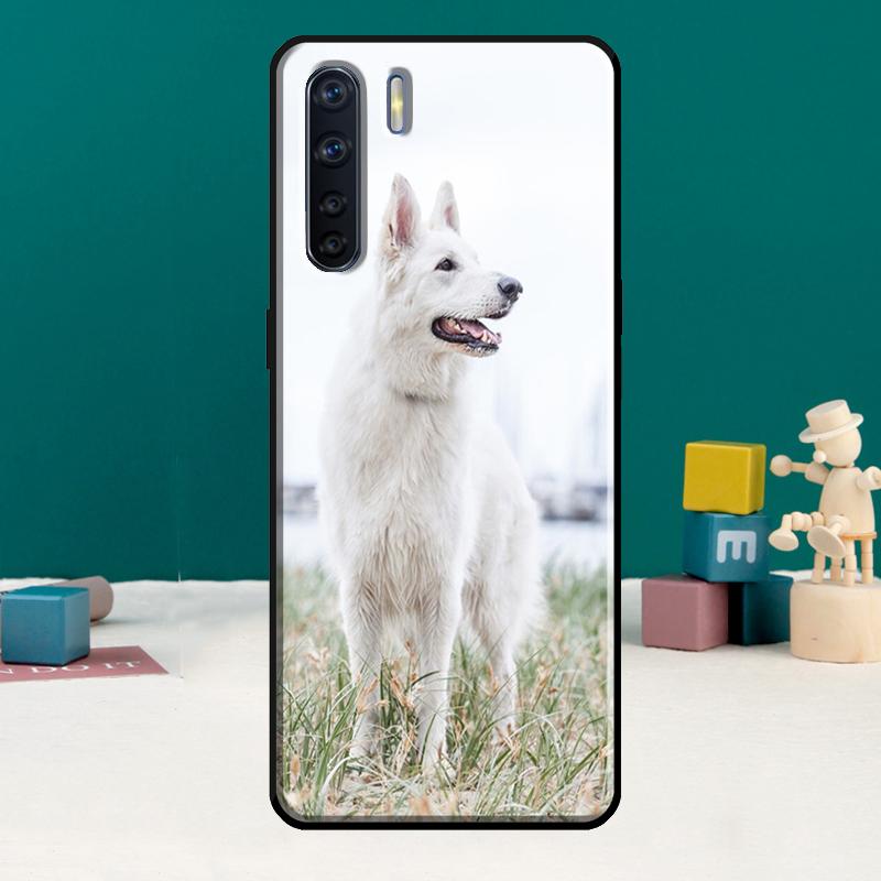 Cartoon German Shepherd Dog Phone Case For Oppo A74 A15 A80 A60 A40 A94 A54 A98 A78 A18 A38 A58 A16 A76 A96 A17 A77 A57S