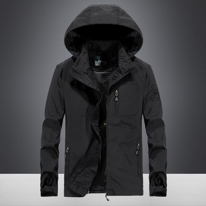 Loose Zipper Digging Bag Hooded Youth Leisure Zipper Straight Tooling Jacket