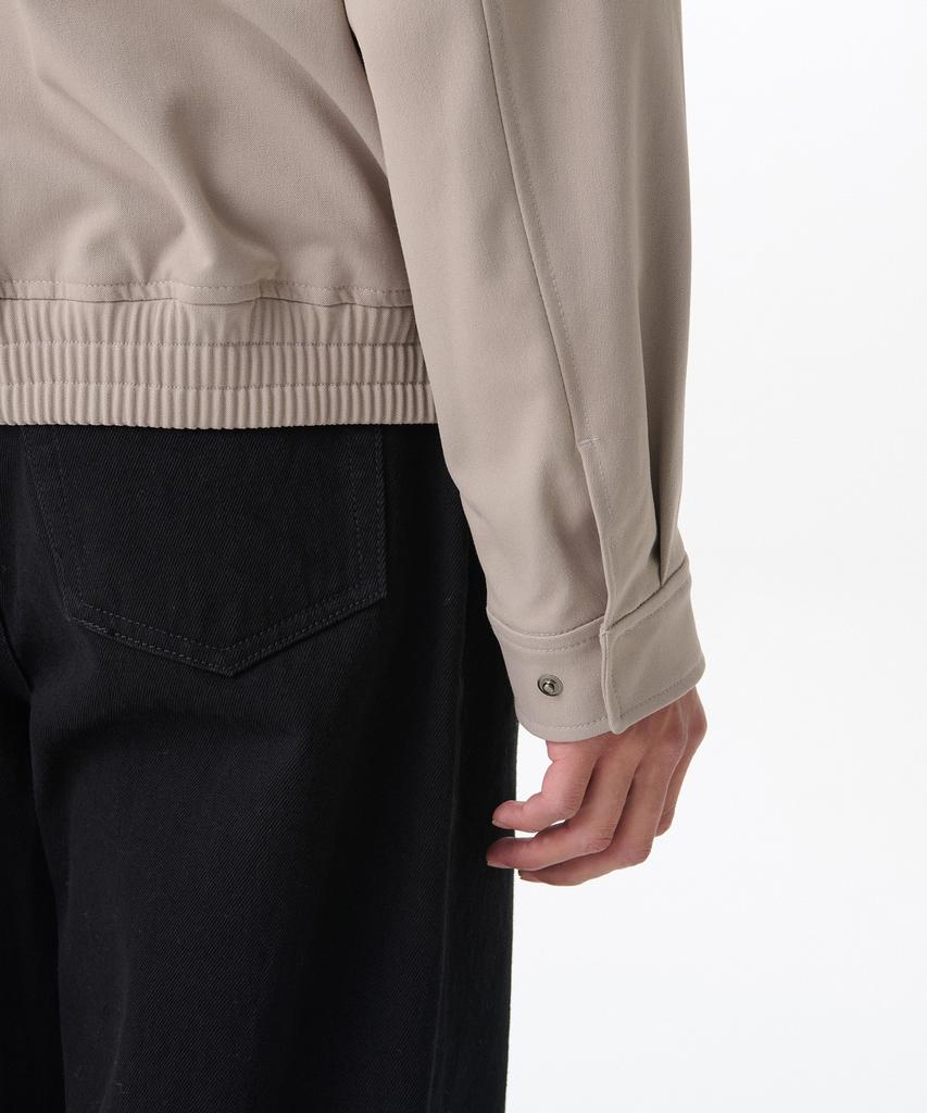 Musinsa Standard Relaxed Minimal Blouson Jacket [Light Beige]