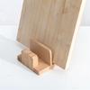 Compact Bamboos Cutting Board Storage Rack With Cutter Slot Kitchen Tool Organizers For Organized And Neat Kitchen Space
