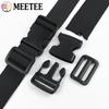 2/5Sets 20-50mm Black Nylon Webbing with Plastic Slider Clasp Quick Release Buckle Backpack Strap Dog Collar DIY Accessories