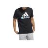 Adidas Cartoon Pattern Print Round Neck Short Sleeve T-Shirt Men Tops Black HE4837