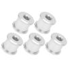 5Pcs Chainring Bolts Lightweight RustProof Easily Install Disc Screw Chainwheel for Mountain Bike Road Bicycle(Silver )