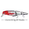 Multi Section Sea Bass Hard Fishing Lure Artificial Bait 3D Fish Eyes Multi Section Fishing Lure Hard Lure