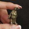 Emperor Penguin Brass Metal Decorative Figurines Living Room Decoration Creative Animal Copper Carving Handicrafts Souvenir