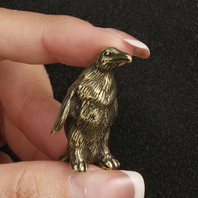 Kaiserpinguin Messing Metall Dekorative Figuren Wohnzimmer Dekoration Kreative Tier Kupfer Schnitzereien Kunsthandwerk Souvenir