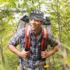 (Schwarz) Sonnenhut mit breiter Krempe und Ventilator, Fischerhut mit Lüftern, Sonnenhut mit 2 Solarventilatoren, Leichter & Atmungsaktiver Herren-Sonnenhut für den Sommer im Freien