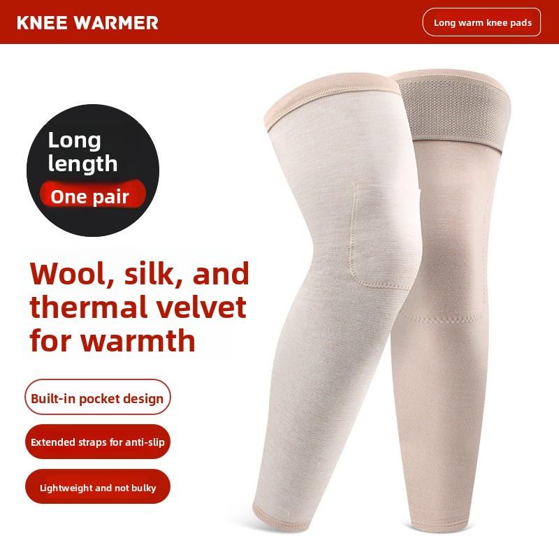 Wool Knee Pads with Heat Generation, Warmth Retention, and Skin Care in One Step, Full of Elasticity and Fitting the Knees