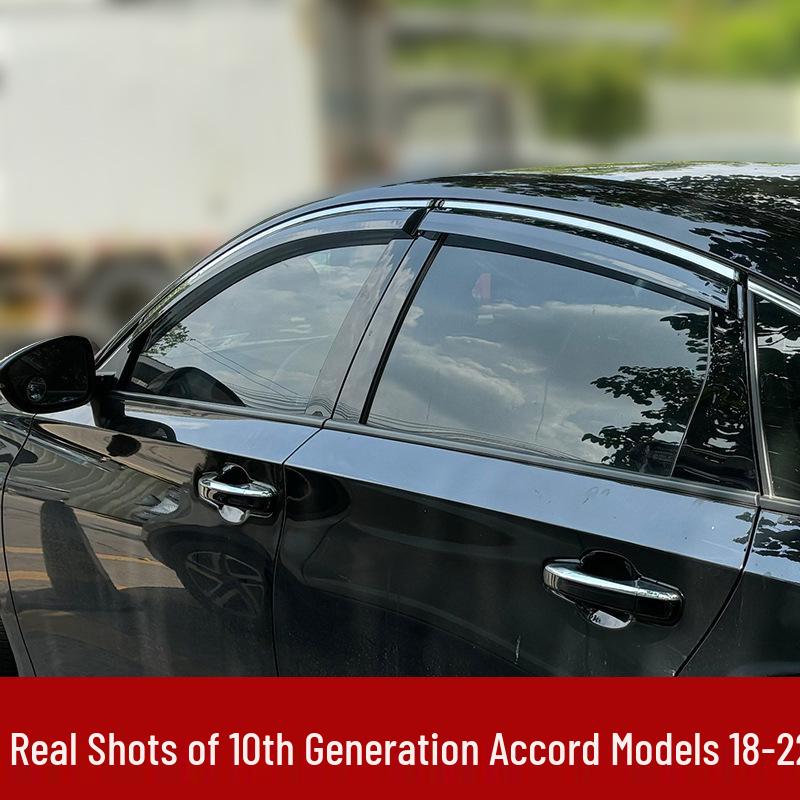 Honda Tenth Gen Accord, Civic, Lingpai, and Fengfan Car Window Rain Visor - Sun and Rain Guard for CR-V, XRV