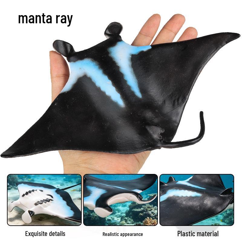 Children's Cognitive Toys: Big Manta Ray, Skate Batfish, Boss Fish, Yao Fish Models