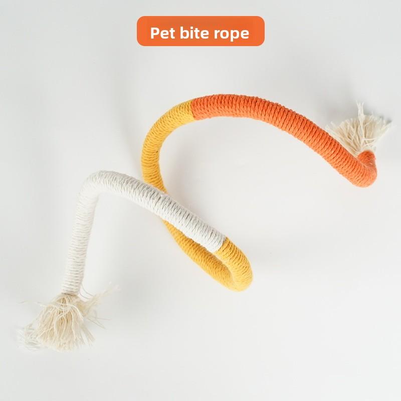 Toy Chew Rope Self Entertaining Teeth inding Play Sti Pet Supplies Biting Rope Toy for Kittens Interactive Toys for s