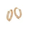 Fancy Stylish Copper Zircon Bali Earrings for Women and Girls